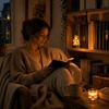 Ghost Bookshelf Lantern Design B - Warm LED Book Light Vintage Halloween Decor for Reading Corners Study Rooms Home Libraries Book Lover Gifts