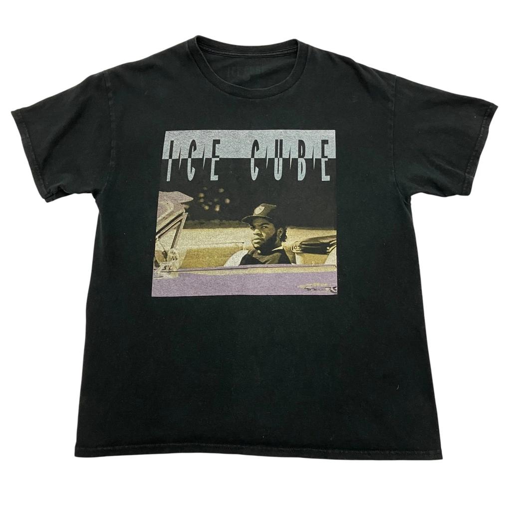 Ice Cube T Shirt Black Large Graphic Rap Hip Hop West Coast Tee
