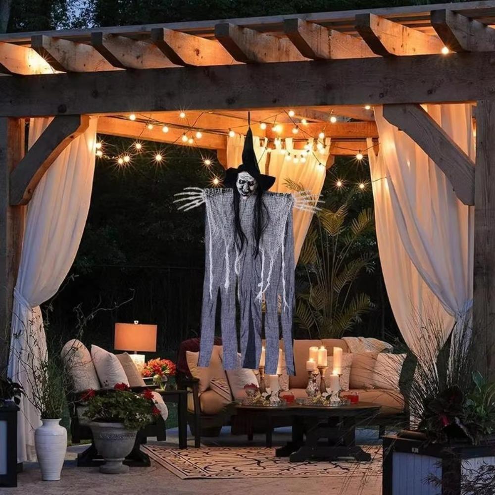 Reusable Halloween Ghost Decor Horror Secret Room Scene Decoration Props Witch Hanging Decoration
