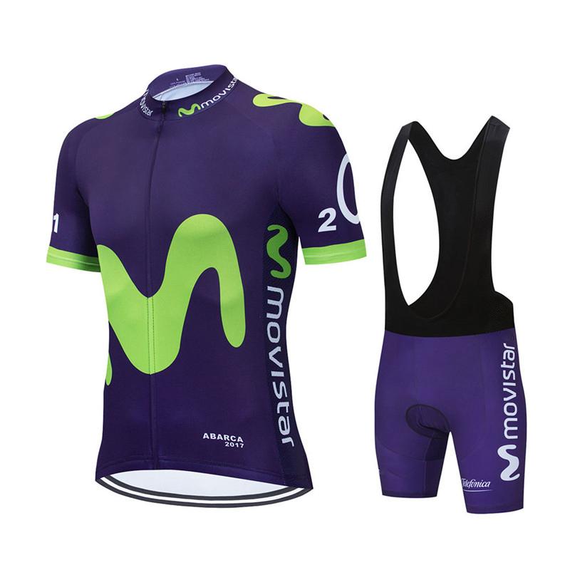 2026 Summer Breathable Cycling Suit Set  Movistar Team Cycling Jersey Set Sport Mtb Bicycle Jerseys Men's Bike Clothing Maillot Ciclismo Hombre