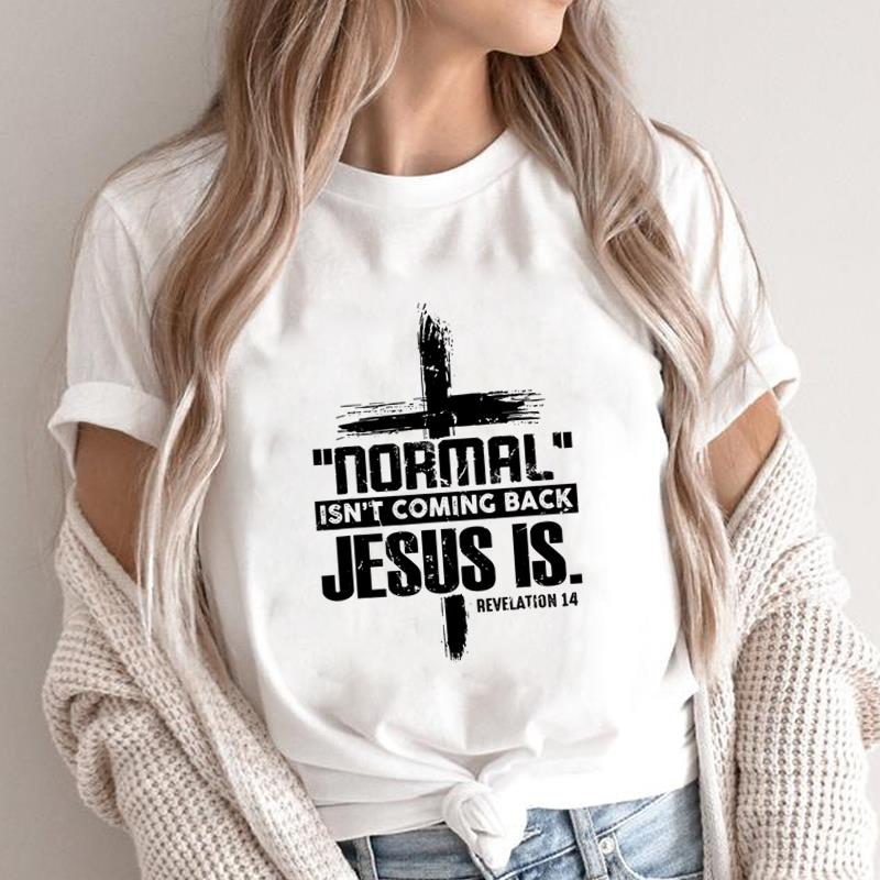 (Азиатский размер) Футболка с графическим принтом, повседневная футболка, принт Faith Trend, милая, в стиле 90-х, женская, повседневная, модная, с коротким рукавом