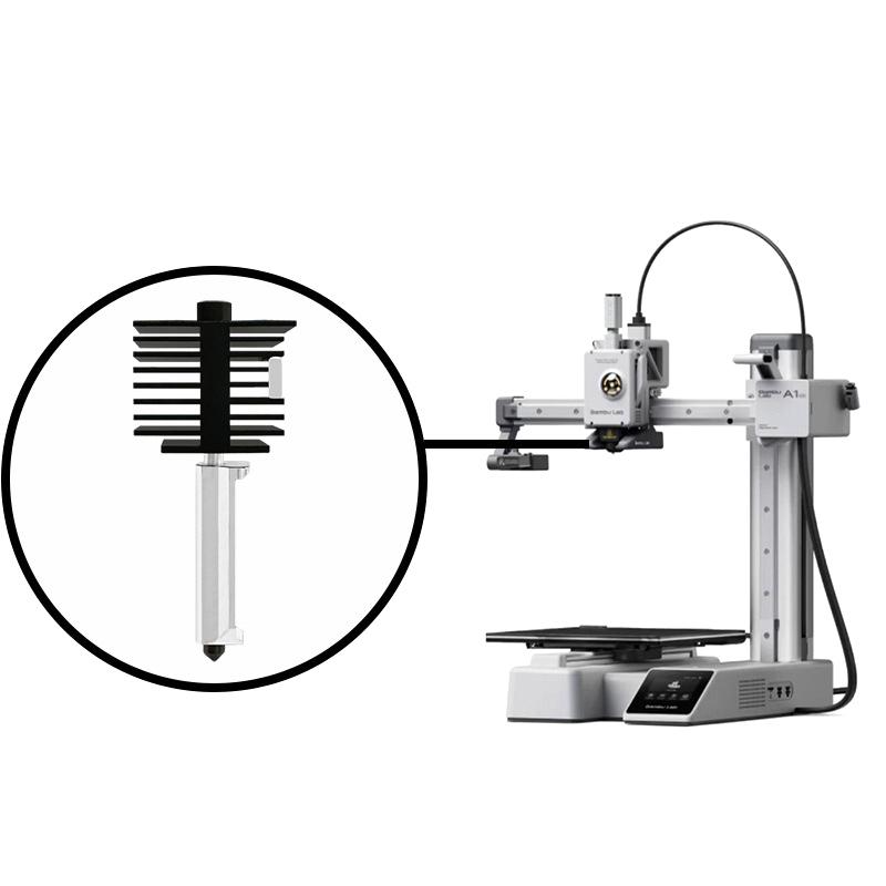 Сопло из закаленной стали для 3D-принтера для аксессуаров для 3D-принтера Bambu Lab A1/A1Mini End 0,2/0,4/0,6/0,8 мм, набор сопел