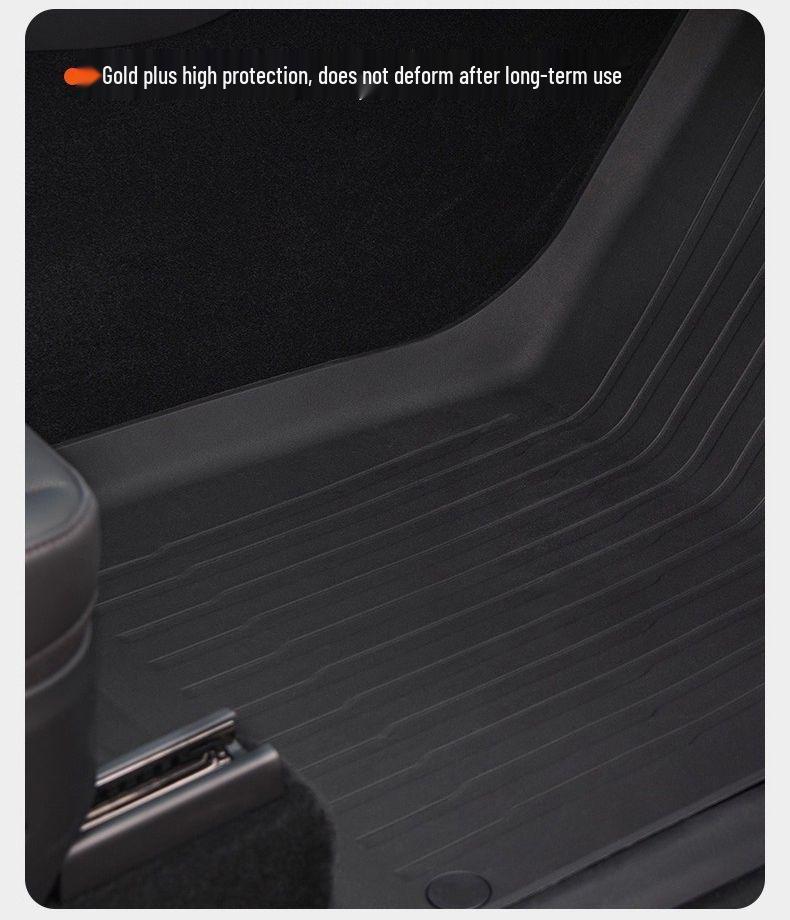 Совместимые TPE коврики для ног для Tesla Model Y: Премиальный набор класса «мать-ребенок»