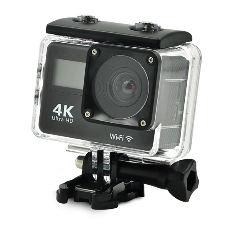 Уличная 4K 24FPS 16MP экшн-камера с двойным IPS-экраном, WiFi, водонепроницаемая, профессиональная спортивная DV-камера с креплением на шлем и пультом дистанционного управления, веб-камера