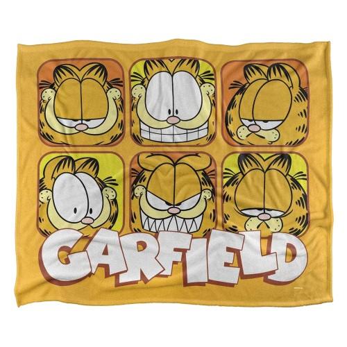 Garfield Silky Faces Supersoft Blanket