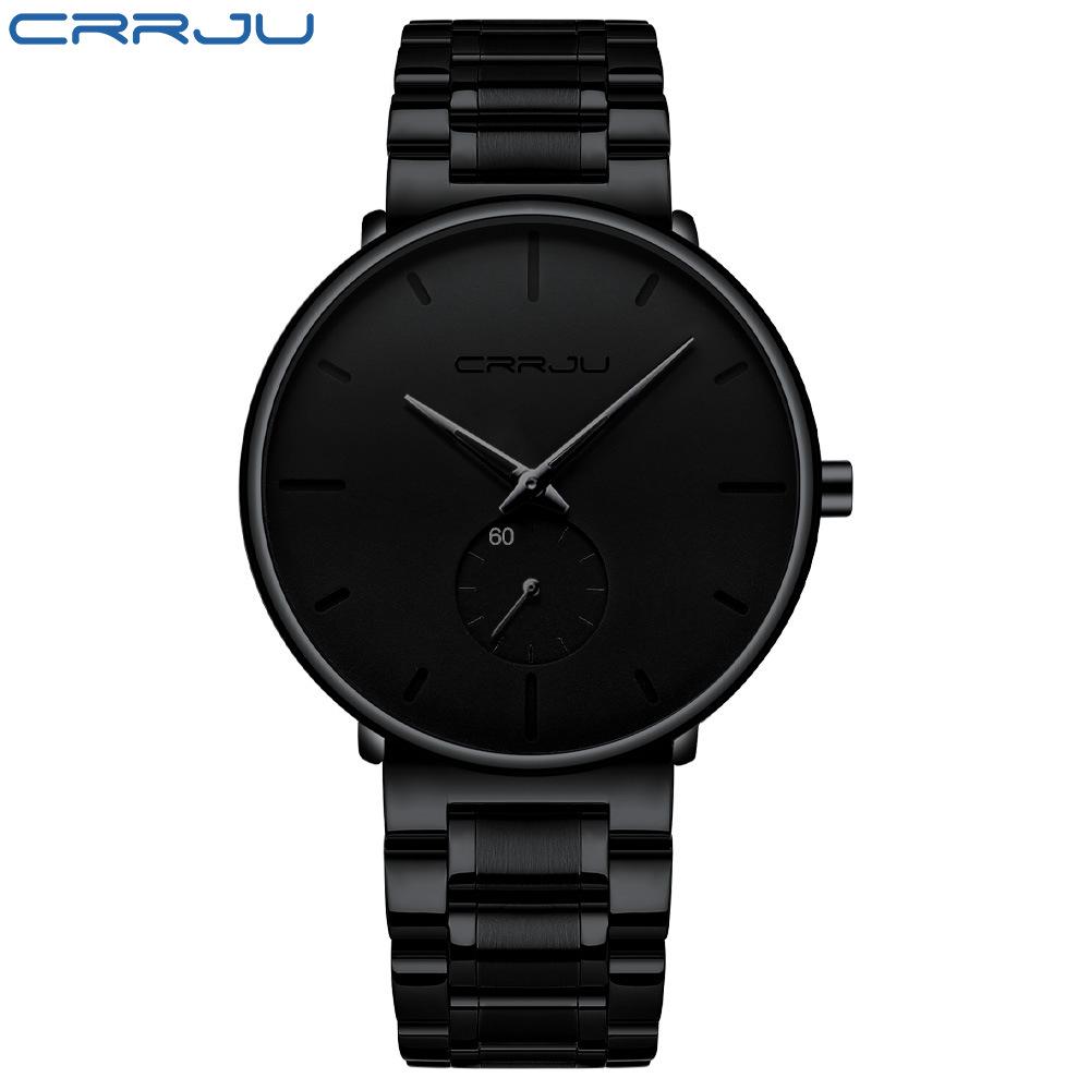 CRRJU 2150 Men's Ultra-thin Waterproof Steel Band Watch