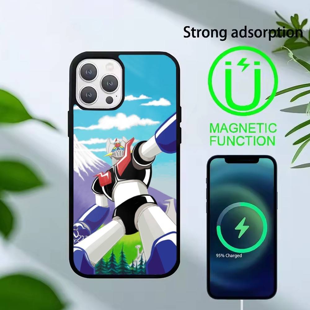 Anime Z-Mazinger Z Phone Case For iPhone 14,16,15,13,17,12,Plus,Pro,Max Magnetic For Magsafe Frosted Cover
