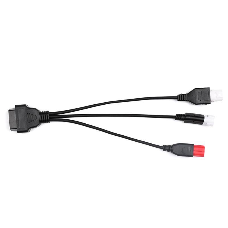 Кабель-адаптер для мотоциклов Yamaha и Honda с 3+4+6-контактными соединениями к OBD 16-контактному.