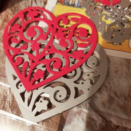Полые штампы в форме сердца DIY трафареты для скрапбукинга тиснение шаблон декора