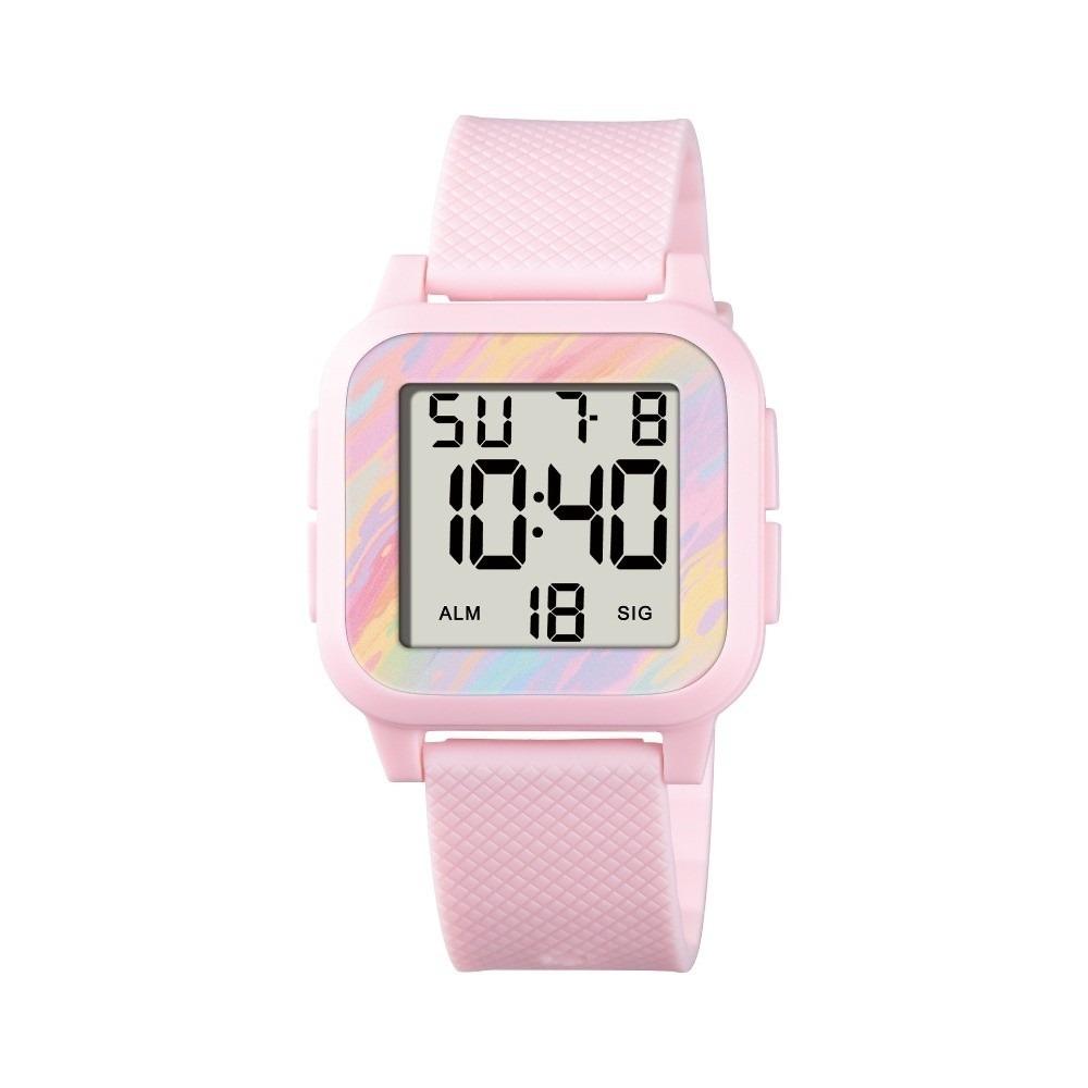 Alarm Clock Student Wrist Watch Luminous Digital Electronic Wristwatch for Boys Girls