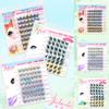 8 Rows Adhesive False Eyelashes Extension False Eyelash Clusters  Grafting Lashes