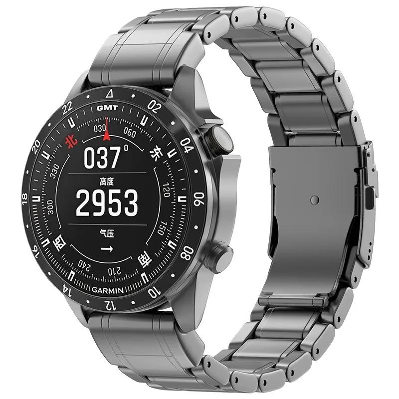 ONEQuickFit 26мм 22мм Ремешок для Garmin MARQ Aviator/Captain Титановый Браслет для Garmin Fenix 8 7 7X 5 Plus 6X Pro Enduro 2 РемешокMN