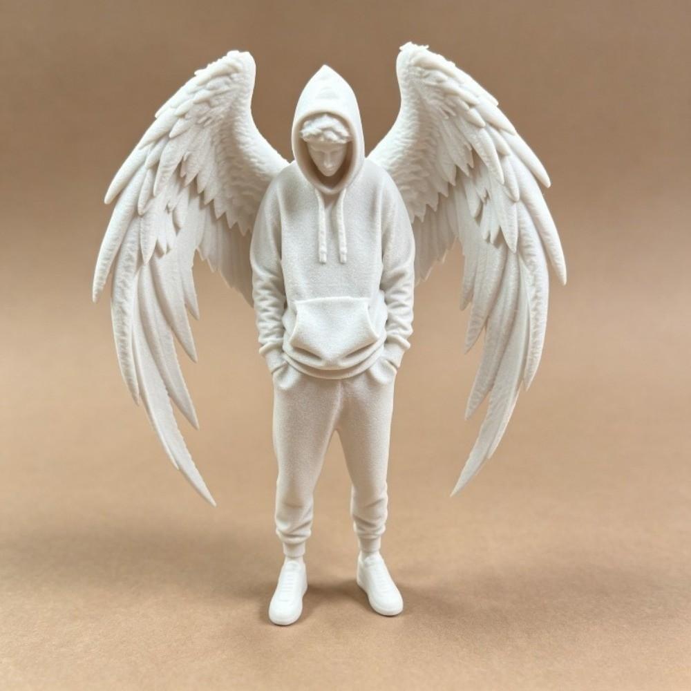 Creative Angel Statue with Wings Decorations Decorative Figurines  Home Desktop Decorations