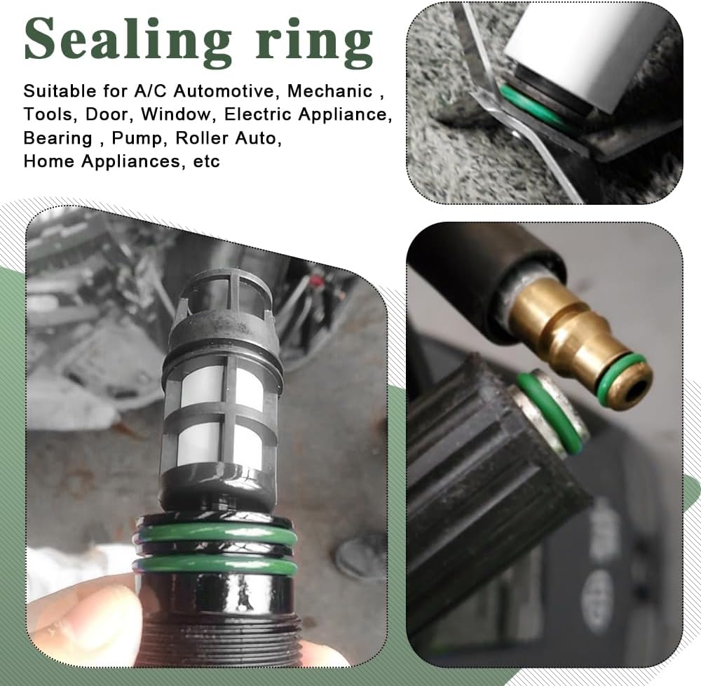 Набор уплотнительных колец для кондиционирования воздуха, 530 шт., 18 размеров, набор ассорти из резиновых уплотнительных колец для компрессора, автомобильного кондиционера, трубопроводов