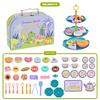 Dinosaur Childrens Play House Toys Pretend Play Afternoon Tea Plastic Unicorn Cup Dessert Cake Toy Collection