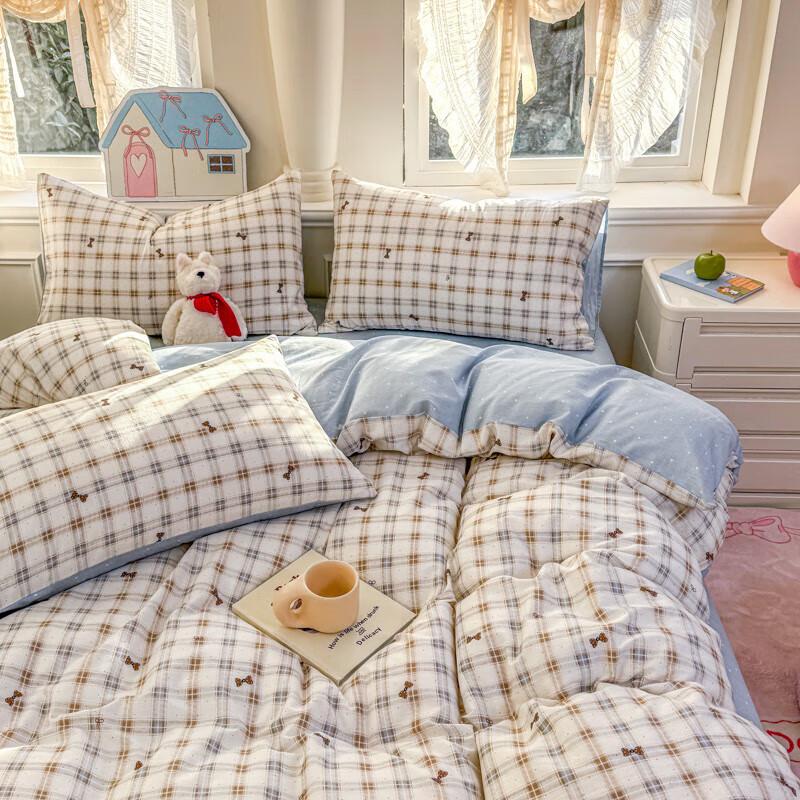 Grace Постельный набор из 4 предметов из 100% хлопка с принтом