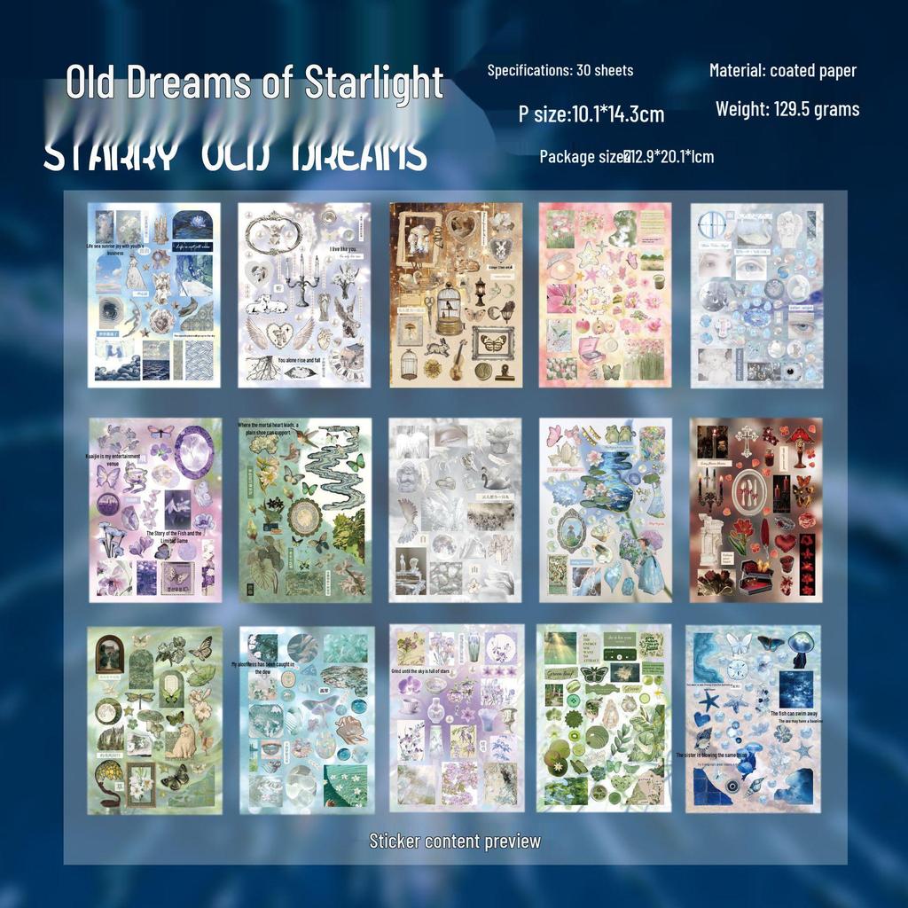 Книга наклеек в стиле Yu Xian Dream Core: Универсальное DIY украшение для журнала и телефона