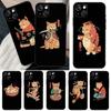 Ukiyo-e Samurai Cat Neko Ramen Case For iPhone 13 14 Pro Max 11 12 Mini 6S 7 8 Plus SE 2020 2022 X XR XS MAX Cover Coque