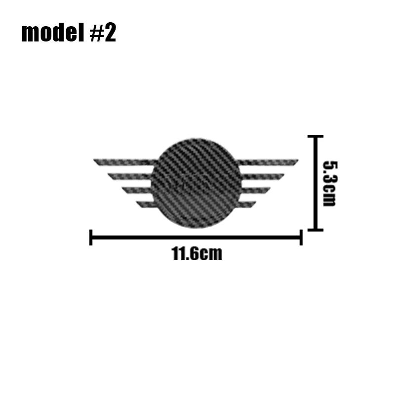ABS Car Front Hood Emblem Rear Trunk Badge Stickers For Mini Cooper JCW R55 R60 R61 F55 F56 F57 F60 R50 R53 R56 Auto Accessories a4