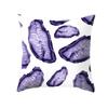 Set of 2 Purple Throw Pillow Covers Modern Abstract Black Bold Decorative Pillow Cases Home Decor Square 18x18 Inches Pillowcases