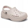 Женские кроксы-сабо на платформе Crocs Baya, Повседневные сандалии на платформе, Черные, 42-43 EU