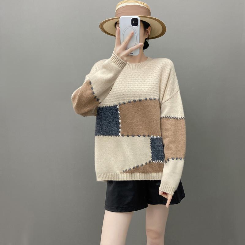 Женский свитер Qinghe 100% чистый кашемир - Ультрамягкий роскошный зимний пуловер