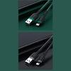 Усиленный плетеный USB C кабель для передачи данных, оснащенный функцией подсветки и автоматической остановкой зарядки при полном заряде
