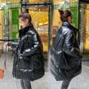 Толстые Повседневные Куртки, Блестящие Куртки с Набивкой из Пуха, Свободные Куртки с Набивкой, Женские