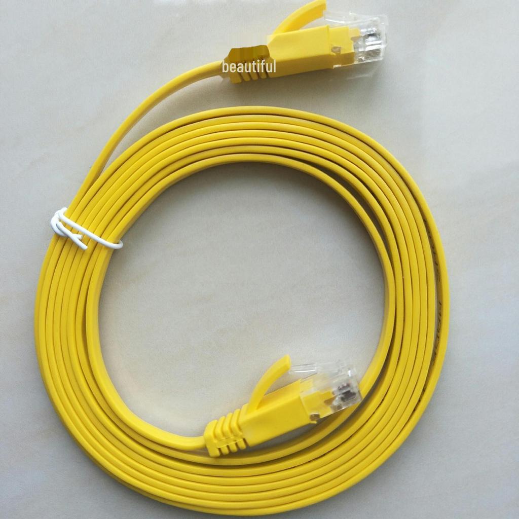 Плоский сетевой кабель CAT6E категории 6 с медным покрытием из алюминия для компьютерных подключений