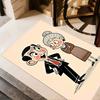 Mr. Bean's Teddy Adventure Floor Mat Design for Outdoor Entryway Hallway Dormitory Anti-slip Rug Anime Office Decor Perfect Gift for Friends & Family