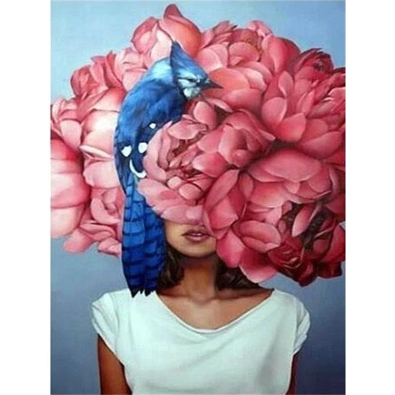 DIY Diamond Painting Woman Cross Stitch Kit Mosaic Art Diamond Painting Full Circle/Square Diamond Home Decoration