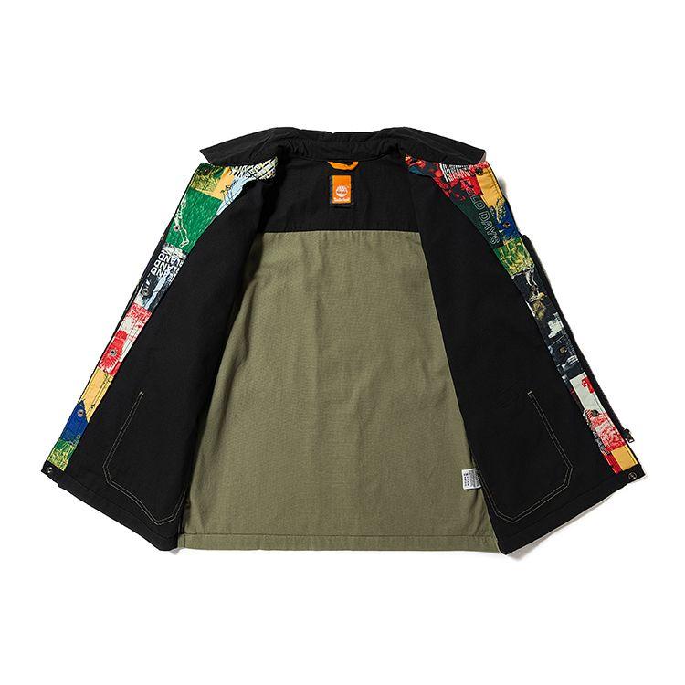 Timberland New Year Edition Pattern Print Two-In-One Detachable Casual Jacket Unisex Jackets Colorful A6CS9-DP0