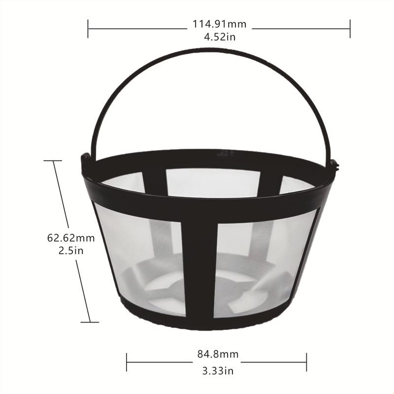 Coffee Machine Filter, Water Powder Tea Water Separator, Coffee Filter Basket with Handle, Tea Maker Filter, Nylon Net Water Filter