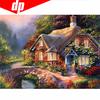 5D Round Diamond Pattern Village House Diamond Embroidery Diy Needlework