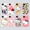 Прозрачный чехол для Samsung A04 A14 A23 M33 M53 Realme 10 9 C35 C55 VIVO X80 Infinix Hot 30 Note 11 Tecno Spark 8P Pro L-6 Lovely Hello Kitty