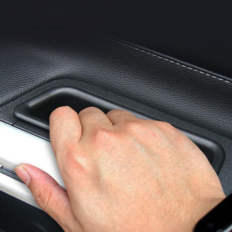 Оригинальный ящик для хранения на двери автомобиля для Ford Mustang 2015-2022, АБС-пластик, автомобильная дверная ручка, органайзер, боковая коробка для салона автомобиля