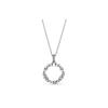 Сверкающие Осколки Серебряное Колье 925 пробы Женское колье 397546CZ