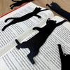 Металлические закладки для книг в виде кошек, набор из 5 штук, креативный дизайн, уникальная форма кошки, для любителей книг, студентов и учителей