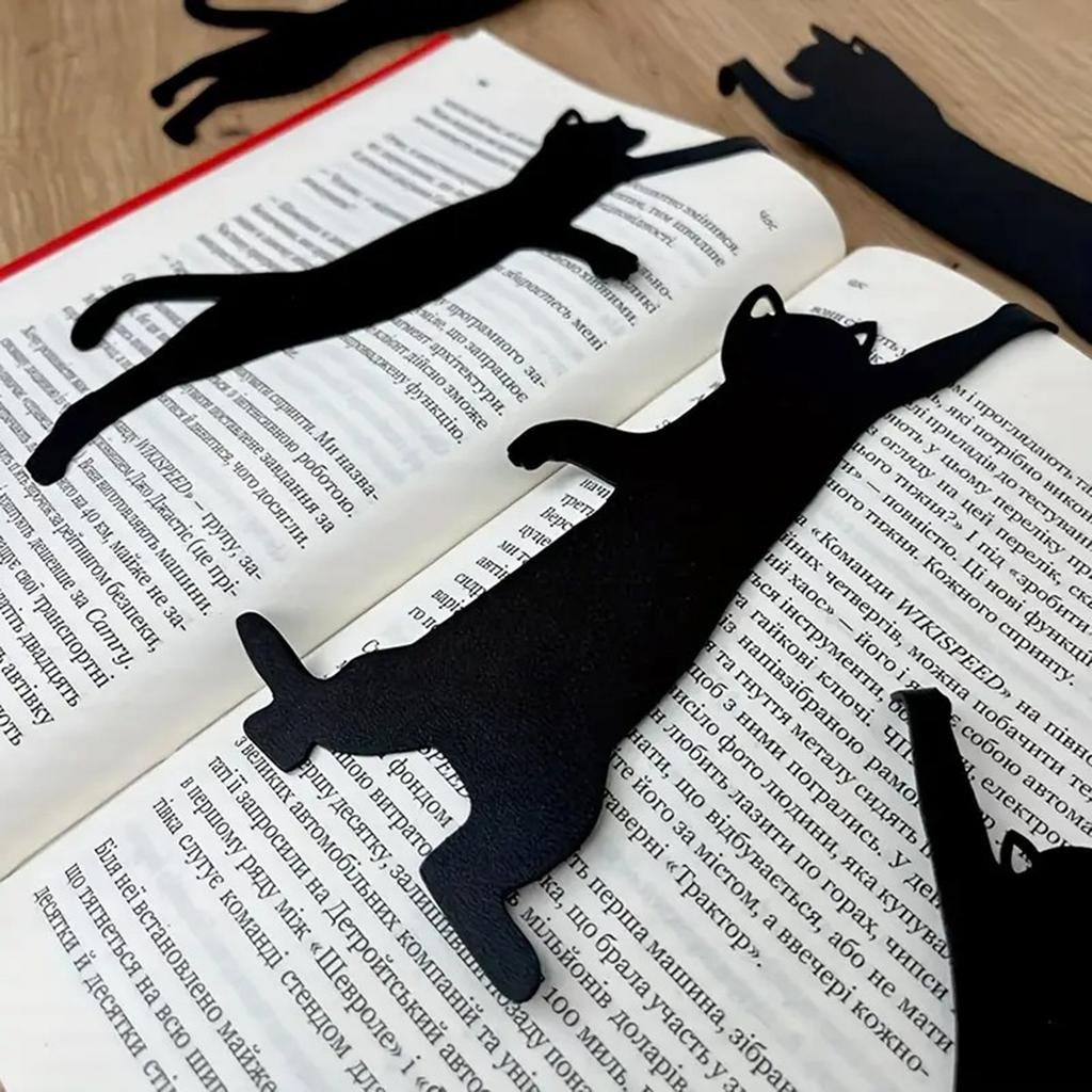 Металлические закладки для книг в виде кошек, набор из 5 штук, креативный дизайн, уникальная форма кошки, для любителей книг, студентов и учителей