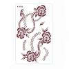 Legs Arm Temporary Tattoo Red Mehndi Stickers Body Art Sticker Red Henna Tattoo Decals  Girls