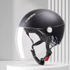 Motorcycle Helmet for Woman Men Electric Bike Half Helmet In Summer with Long Visor