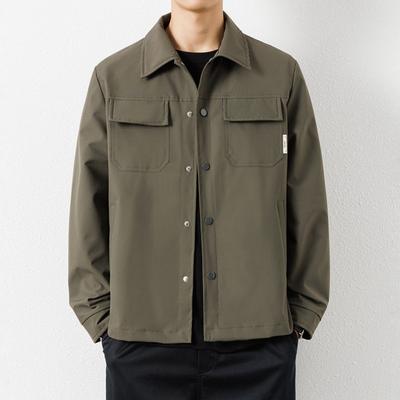 Мужской пиджак с лацканами, удобный цвет, в стиле business casual, весенне-осенний, новый, высококлассный, легкий топ, рабочий пиджак для мужчин