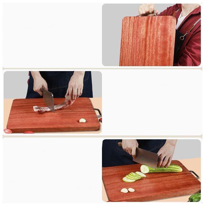 Tuba Iron Wood Cutting Board Cutting Board Household Rectangular Cutting Board Kitchen Commercial Extra Thick Cutting Board Pier