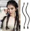 SSynthetic Wig Braids With Clip Boxing Braid Clip In Hair Extension Black Brown Dirty Boxer Braids For Women