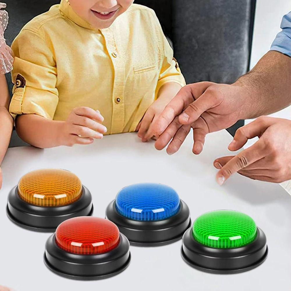 Answering Game Buzzer Lights & Sounds Buzz Buttons Home Family Answer Buzzers Kids or Adults
