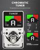 STRICH Tuner Гитарная педаль Precision Chromatic Drop Tuning A4 True Bypass Цветной дисплей для электрогитары/баса 430-450 Гц