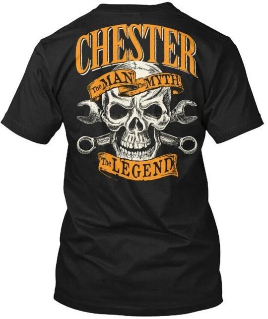 Футболка Chester The Man Myth Legend Сделано в США Размеры от S до 5XL