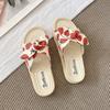 New Fashion Go Out Platform Beach Shoes Two Wear Bow Cool Slippers Women's Summer Wear Fashion