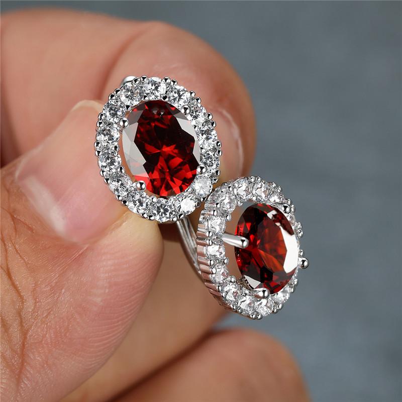 Роскошные Серьги-кольца с Кристаллами Желтый Овальный Камень Разноцветные Цирконы Маленькие Классический Серебристый Цвет Свадебные Серьги Для Женщин