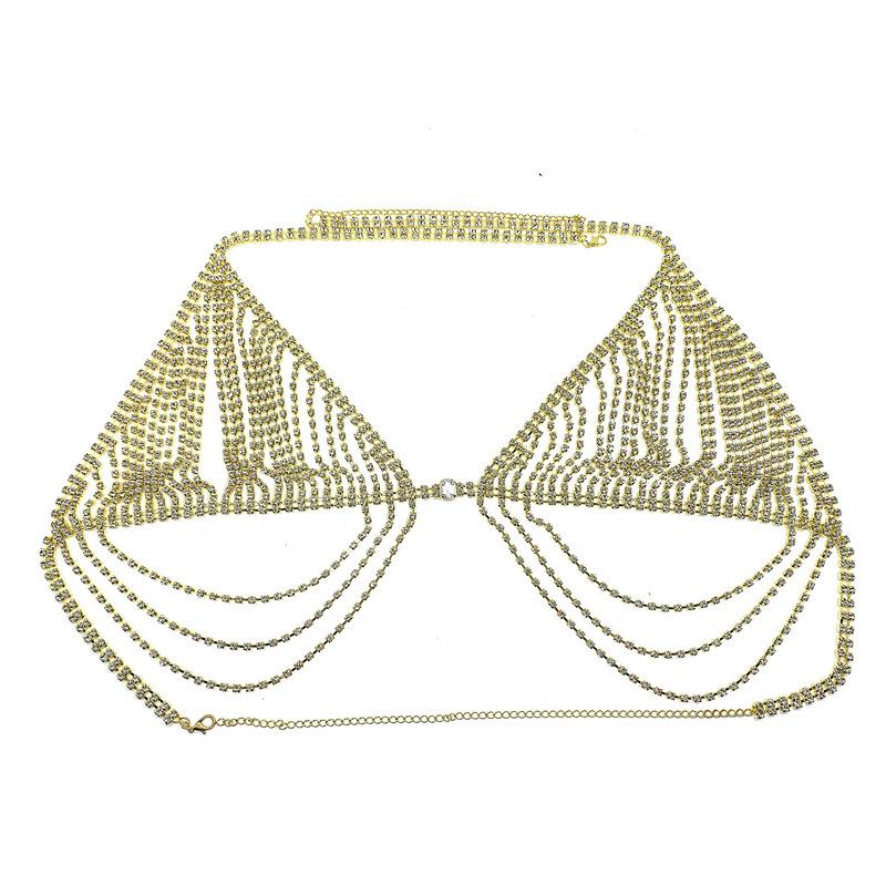 Модная сексуальная блестящая цепочка для тела со стразами, женская пляжная цепочка, бикини, украшения для тела, подарок